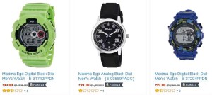 Amazon- Maxima Ego Digital Black Dial Men's Watch2