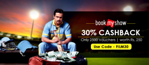 CrownIt- Get flat 30 cashback on Bookmyshow voucher