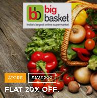 Freecharge- Recharge Your Mobile and Get 20% Off Coupon for Big Basket for Free