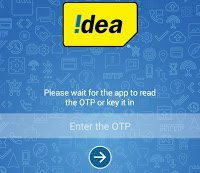 Idea app login verify OTP