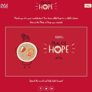 KFC Plate the Hope- Feed a Hungry Child for Free5