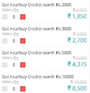 Nearbuy- Buy Nearbuy Credit at upto15% Off22