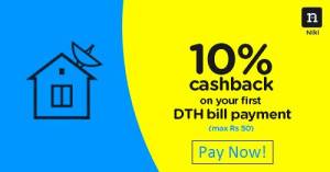 Niki App-Get upto 20% Cashback on Postpaid, DTH, Electricity bill Payments1