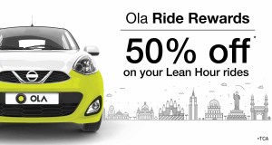 Ola Cabs- Get flat 50 off on your rides in Bangalore