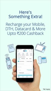 Paytm Get 5 cashback on Recharge - Mobile, DTH, Datacard & Landline