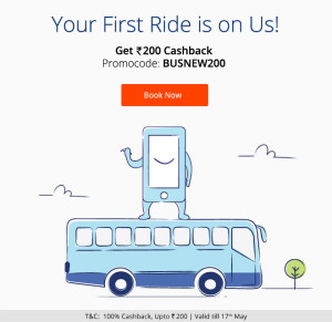 Paytm- Get Flat 100 Cashback on Bus ticket Booking 5