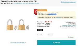 Shopclues- Buy Godrej Sherlock 40 mm (Carton)1