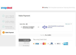 Snapdeal- Get flat 10 instant off on Electronics via American Express Cards