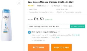 Snapdeal- Buy Dove Oxygen Moisture Shampoo1