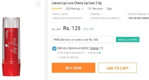 Snapdeal- Buy Lakme Lip Love Cherry Lip Care1