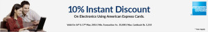 Snapdeal- Get flat 10 instant off on Electronics via American Express Cards