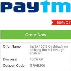 Splitkart App– Get Upto 100% Cashback on Splitting your Paytm Recharge Payment