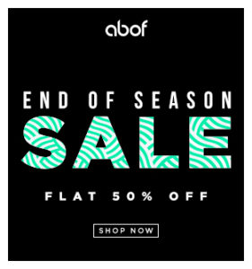 Abof EOSS- Get flat 50 off on Men’s & Women’s Clothing