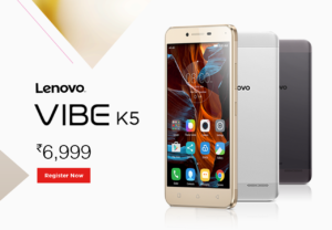 Amazon- Buy Lenovo Vibe K5 at Rs 6999 only