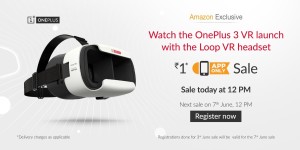 (Live at 12 PM) Amazon App- Grab OnePlus loop VR headset at just Re 1 only