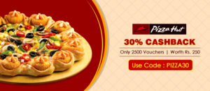 Crownit Get 30 cb on Pizza hut voucher