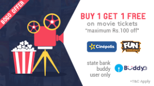 Fastticket Get flat Rs 100 off on movie tickets