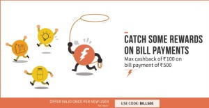 Freecharge Rs 100 cb on Rs 500