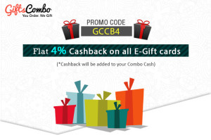 Gifts Combo Get 4 cb on all Gifts cards