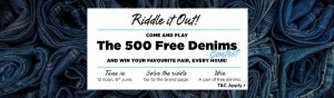 Jabong Solve the ridle and get free 500 Denims