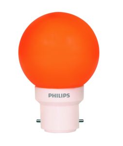 Philips Deco Mini 0.5-Watt B22 Base LED Bulb (Orange) at Rs 35 Only