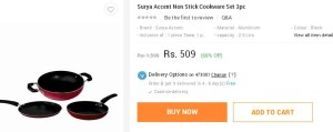 Snapdeal- Buy Surya Accent Non Stick Cookware Set1