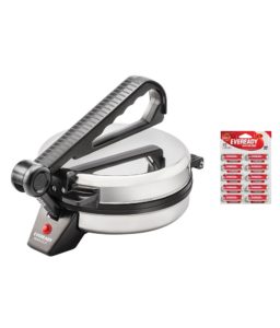 Snapdeal Eveready Roti Maker - RM1001 - 900W with 10 pc AA Eveready Battery Free