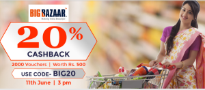 crownit bigbazaar 20 cashback