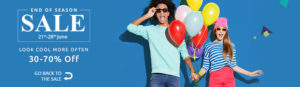 Shopclues End of Season Sale - upto 70% off + Extra 10% off via Yes Bank/Induslnd Bank