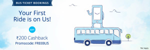 Paytm loot- Get flat 100 cashback on booking first Bus Ticket