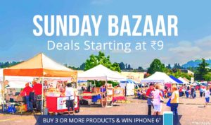 (Suggestions added) Paytm Sunday Bazaar :- Get Jaw Dropping Deals Starting at Just Rs 9 only