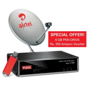 Amazon Airtel HD DTH With 8 GB Pendrive