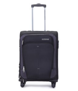 Amazon - Buy American Tourister Crete Polyester 55cms Black Softsided Carry-On at Rs 2,642 Only