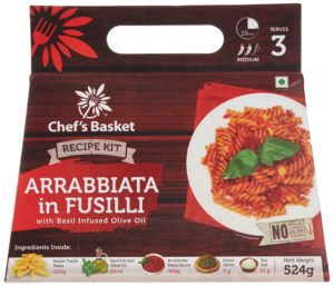 Amazon- Buy Chef's Basket Arrabbiata in Fusilli Pasta, 524g at Rs 150 only