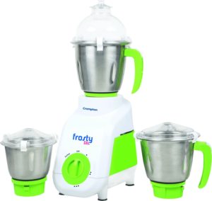 Amazon - Buy Crompton Frosty-TD62 650-Watt Mixer Grinder (White-Green) at Rs 2,595 Only