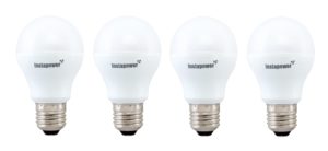 Amazon - Buy Instapower Base E27 9-Watt LED Bulb (Cool Day Light and Pack of 4) at Rs 569 Only