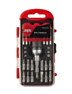 Amazon - Buy Skil 28 piece T-handle Screw Driver Set (Red and Black) at Rs 369 Only