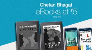 Amazon Chetan Bhagat e-books at Rs 5