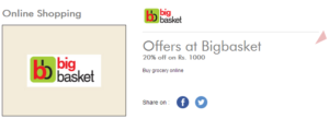 Bigbasket - Get Flat Rs 200 Off on Rs 1000 & Above (Axis Cards)