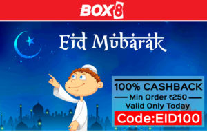 Box 8 Get 100 cb on food orders worth Rs 250