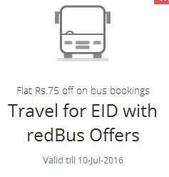 Redbus Get Rs 75 off on Rs 400