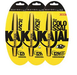 Snapdeal Maybelline Colossal Black Kajal 0.35 gm - Pack of 3