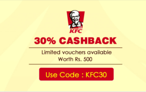 (Upcoming) Crownit- Get flat 30% cashback on KFC worth Rs 500