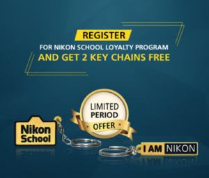 nikon school grab two keychains free of cost