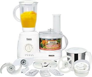 Amazon - Buy Inalsa Fiesta 650-Watt Food Processor (White-grey) at Rs 3,799 only