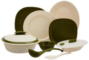 Amazon - Buy Signoraware Matt Finish Square Dinner Set, 36-Pieces, Heena at Rs 1,398 only