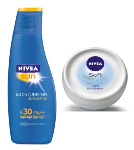 Amazon Nivea Sun Moisturising Lotion SPF 30, 75ml with Free Nivea Soft Cream, 25ml