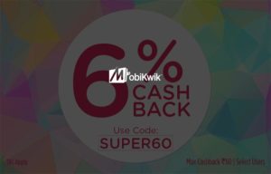 Mobikwik 6 cb on recharge