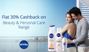 Paytm Buy Nivea Products at 30 cb