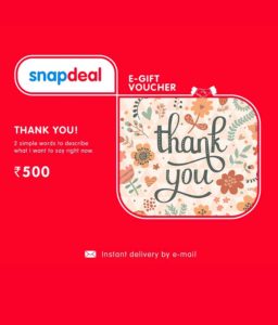 Snapdeal 5 off on egv